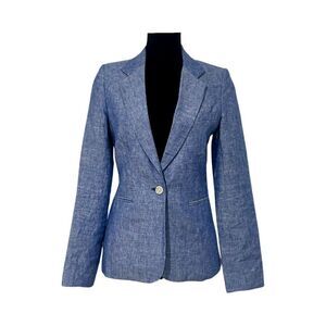 Joie Pernilla Chambray Linen Blazer Size 4 NWOT